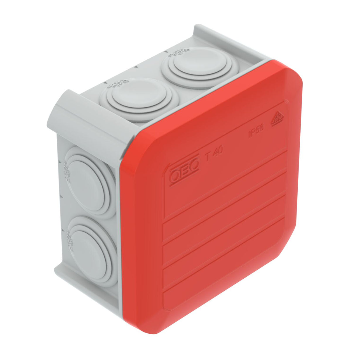 BETTERMANN Abzweigdose IP55 4qmm quadrat T 40 RO-LGR 90x90x52mm Wand/Decke Kst