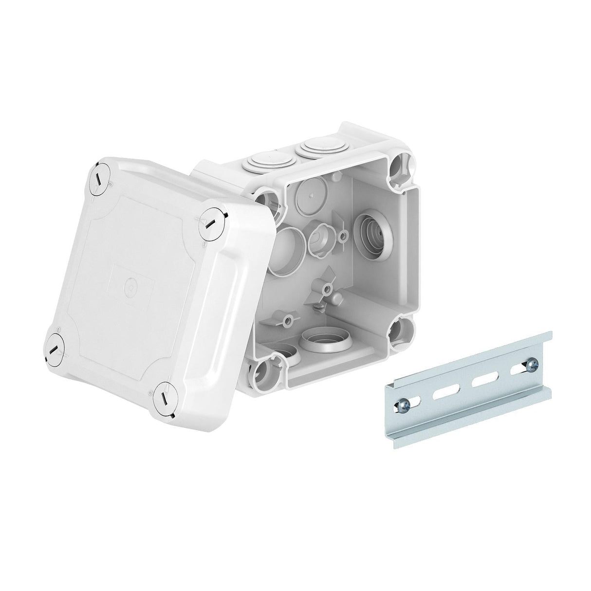BETTERMANN Abzweigdose IP66 6qmm quadrat T 60 HD LGR 114x114x74mm Wand/Decke Kst