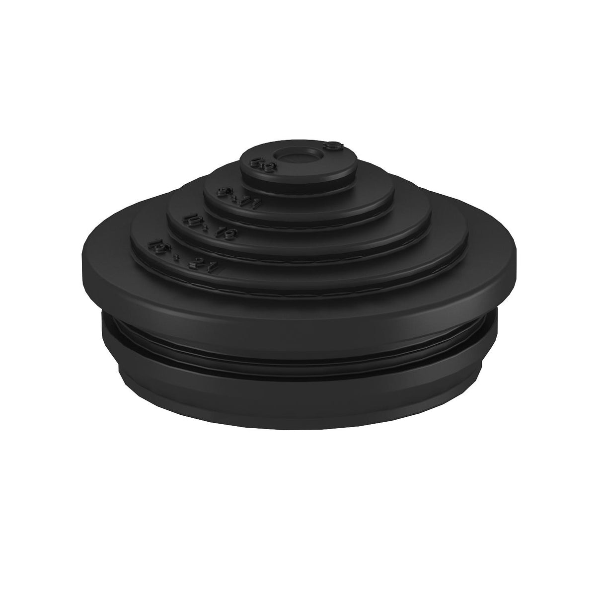 BETTERMANN Kabeleinsteckstutzen IP54 sw EDS M25 SW 25mm 0-22mm hfr abschneid