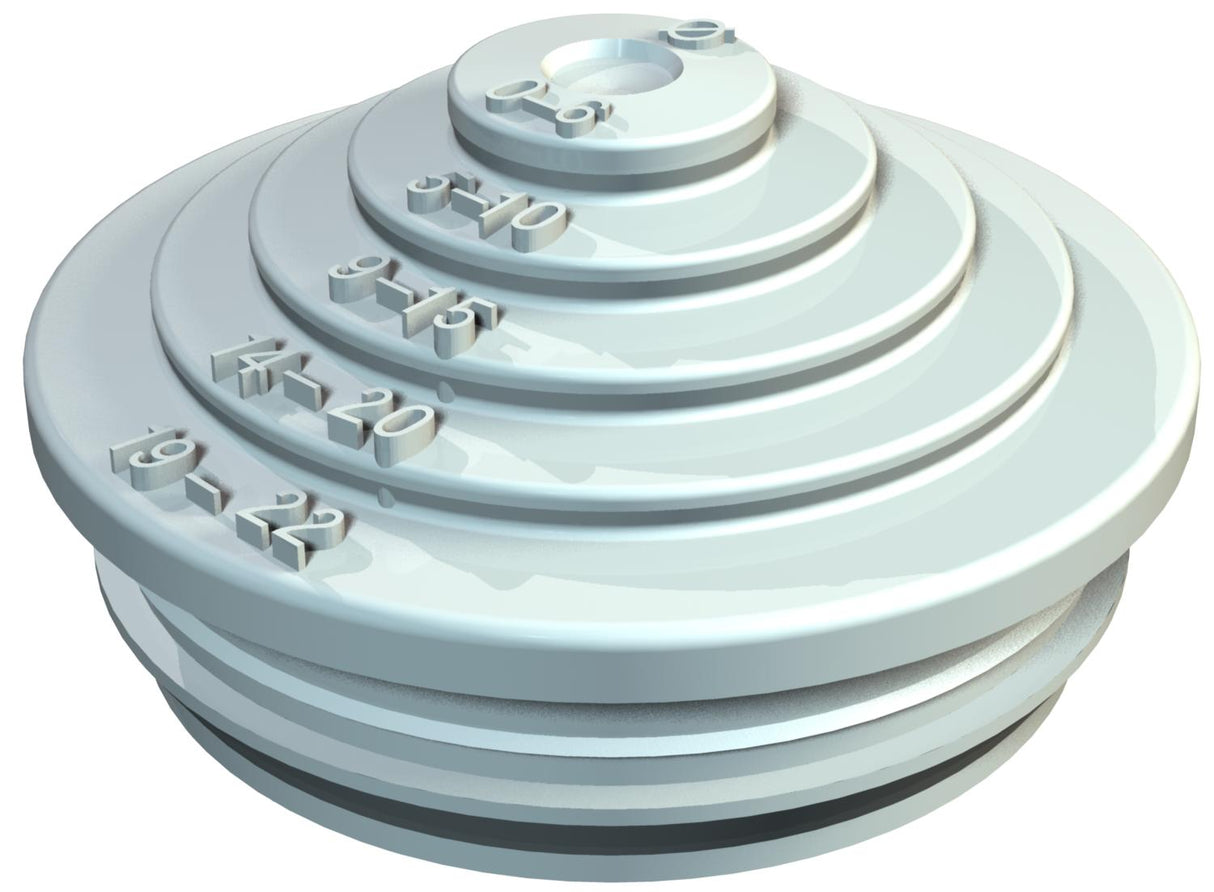 BETTERMANN Kabeleinsteckstutzen 25mm EDVS M25 LGR 1-21mm lgr hfr abschneid
