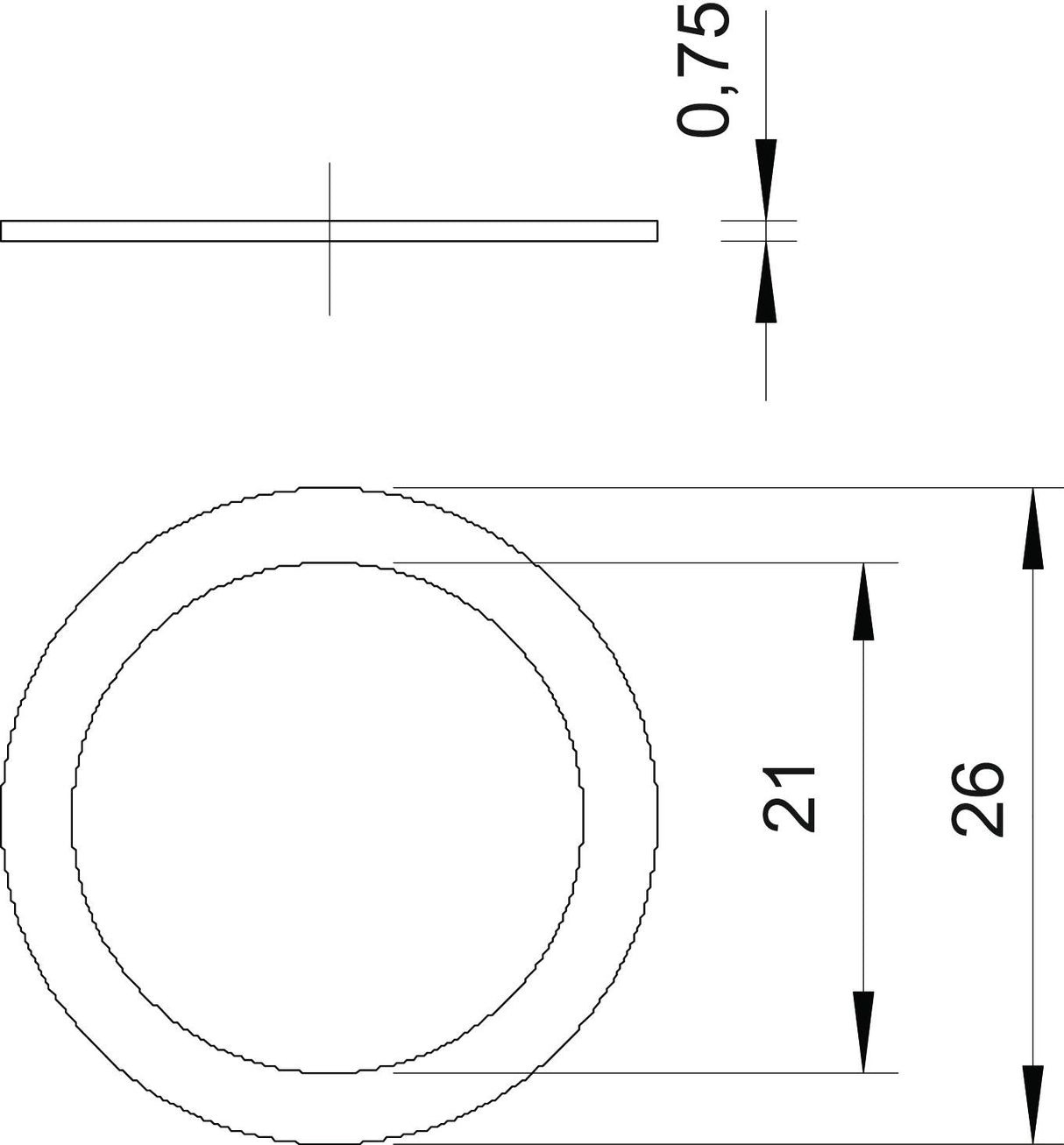 BETTERMANN Flachdichtring Metall M21 PG BETTERMANN Druckring mechanical seal
