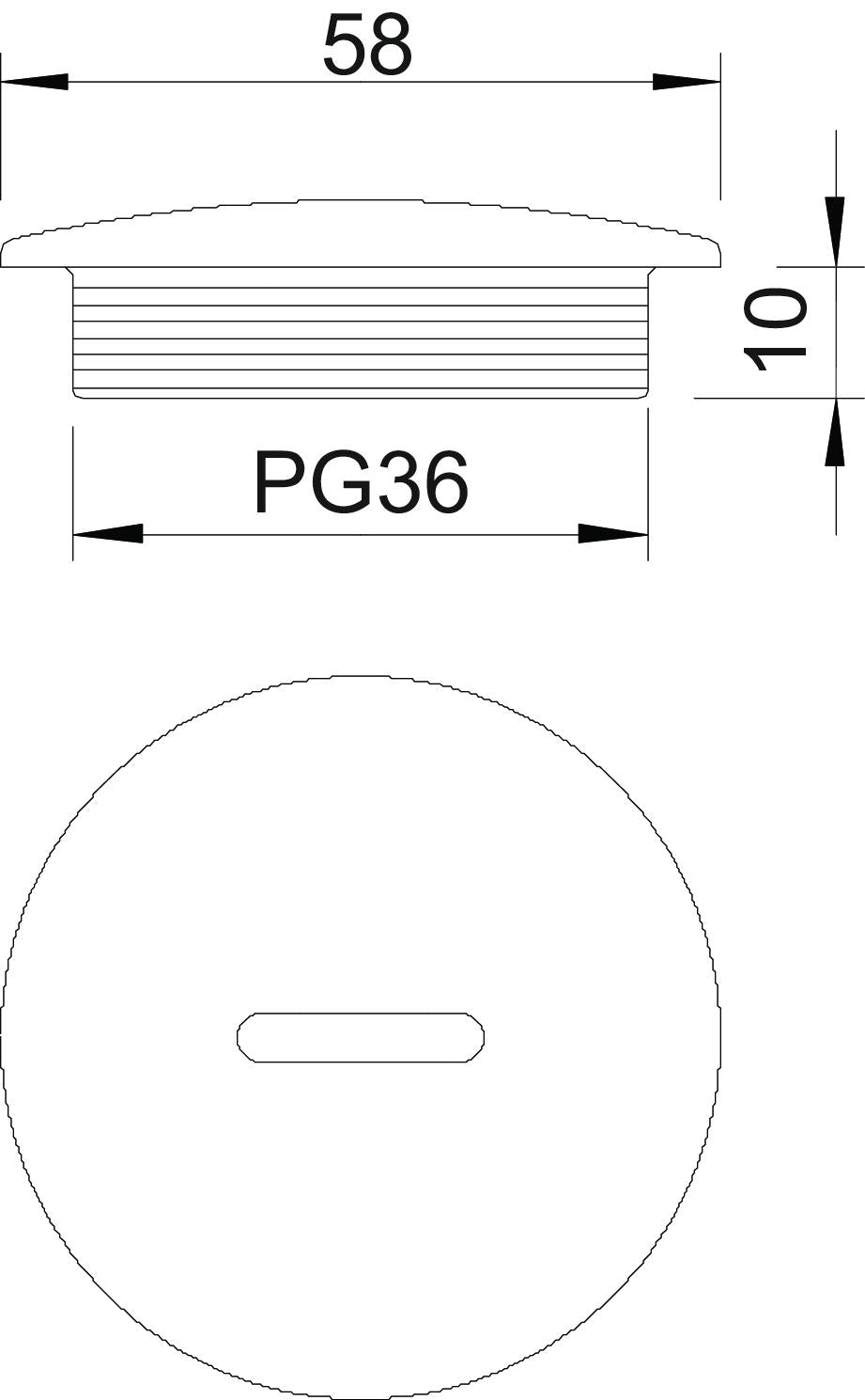 BETTERMANN Verschlussschraube PG36 PS 108 PG36 unbeh lgr hfr schlagf