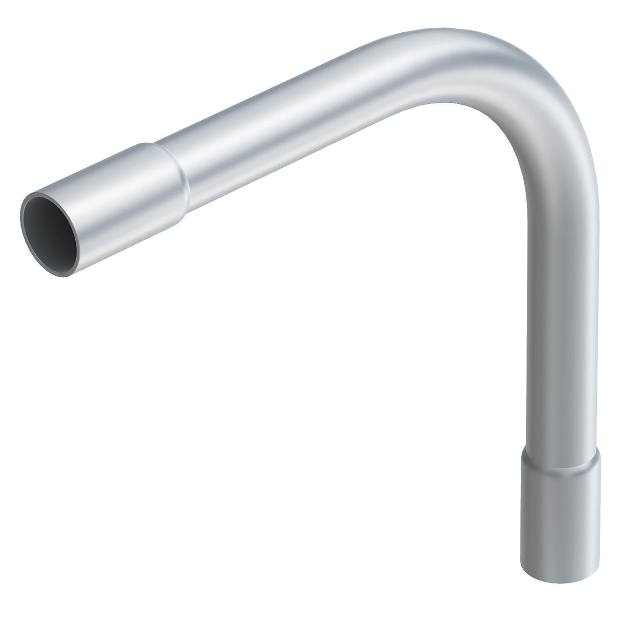 BETTERMANN Alu-Steckbogen 32mm unbeh SB32W ALU Muffe hfr