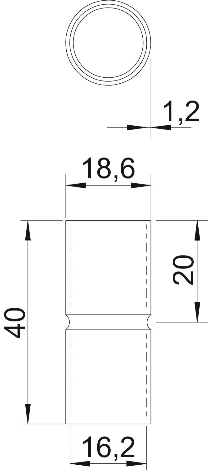 BETTERMANN Alu-Steckmuffe 16,2mm unbeh SV16W ALU hfr
