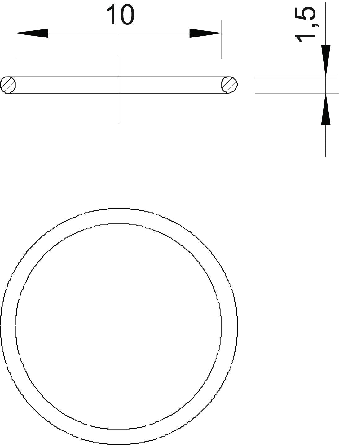 BETTERMANN Dichtring Kst M12 PG 1,5mm 171 M12