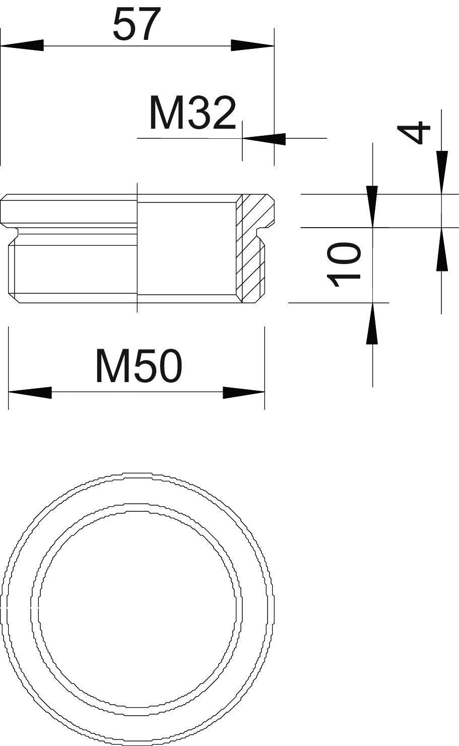BETTERMANN Reduzierring Ms M50/M32 167 R MS M50-32 vernick