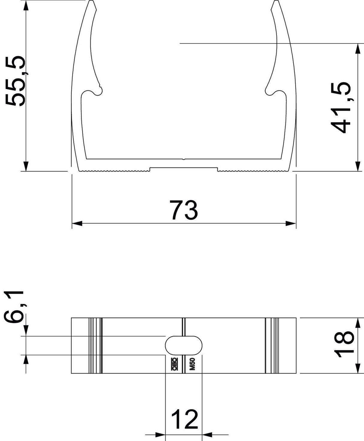 BETTERMANN Rohrschelle 63mm Alu anreihb ALQ M63 Schraubl