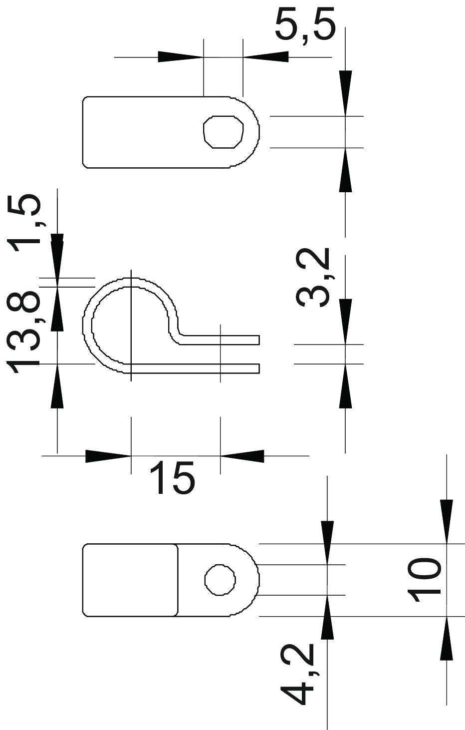 BETTERMANN Befestigungsschelle 1f 14mm 255 14 LGR geschl Kst hfr