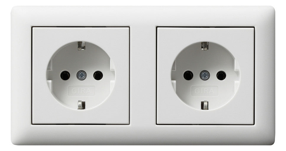 GIRA Steckdose 2f rws mt UP IP20 Standard 55 479304