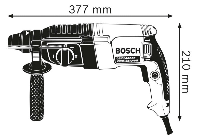 BOSCH-EW Bohrhammer 830W SDSplus 2,7kg Professional GBH 2-26 Beton= 26mm 2,7J
