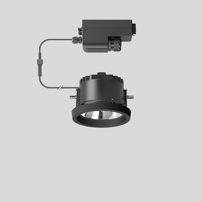 BEGA LED-Deckeneinbauleuchte 9,5W 3000K 24236K3 1107lm graphit Konv DALI
