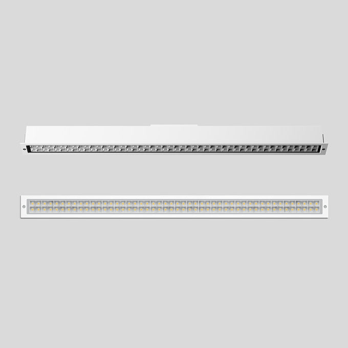 BEGA LED-Rasterleuchte 35,6W 4000K ws 24301K4 3347lm Konv DALI