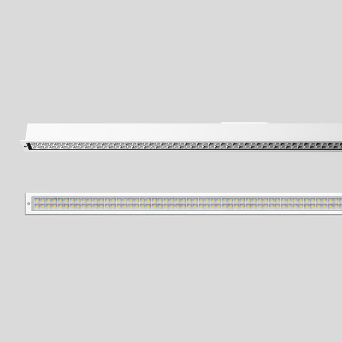 BEGA LED-Rasterleuchte 54,4W 3000K ws 24302K3 4791lm Konv DALI