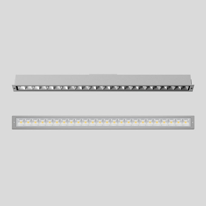 BEGA LED-Rasterleuchte 35,6W 3000K si 24304AK3 4383lm Konv DALI