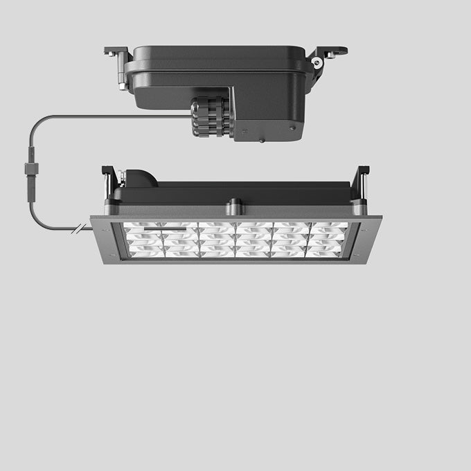 BEGA LED-Einbaustrahler 60W Konv DALI si 24684AK3 1LED 3000K ws 7640lm si mt Alu
