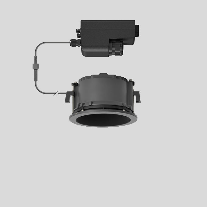 BEGA LED-Deckeneinbauleuchte 21,5W 3000K 24874K3 1523lm graphit Konv DALI