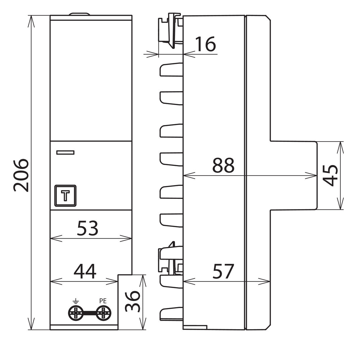 DEHN SE Kombi-Ableiter Sammelsch 3p 3TE DV ZP TT 255 255VAC 1,5kV Sammelsch