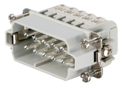 WEIDMÜLLER Kontakteinsatz Stift 10p 16A HDC HA 10 MS Schraub 250V 0,5-2,5qmm