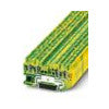 PHOENIX Schutzleiter-Reihenklemme gn/ge ST 2,5-QUATTRO-PE 0,08-4qmm 1Etage TS35
