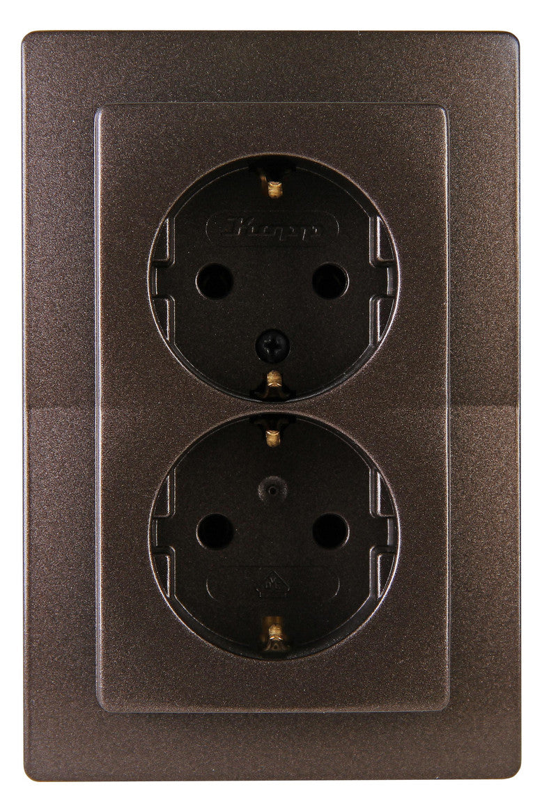 KOPP Steckdose 2f br glz UP IP20 PARIS 941126061