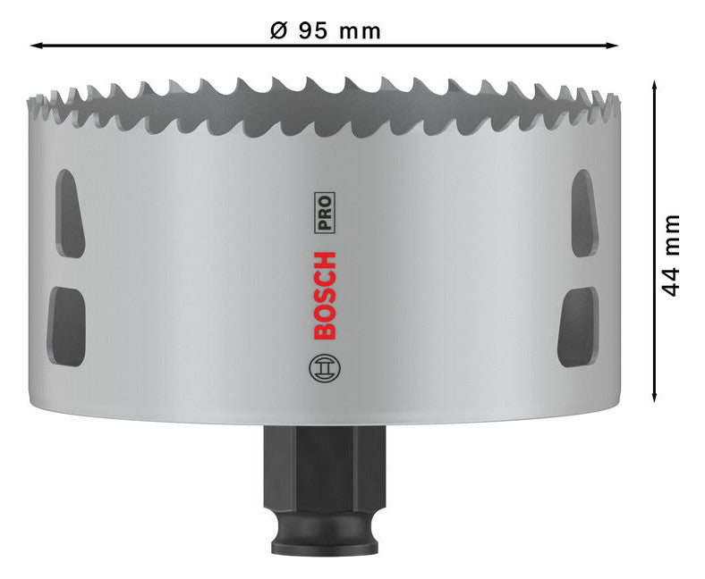 BOSCH-EW Lochsäge 95mm T44mm Sechskant LOCHSÄGE f.Gips Holz