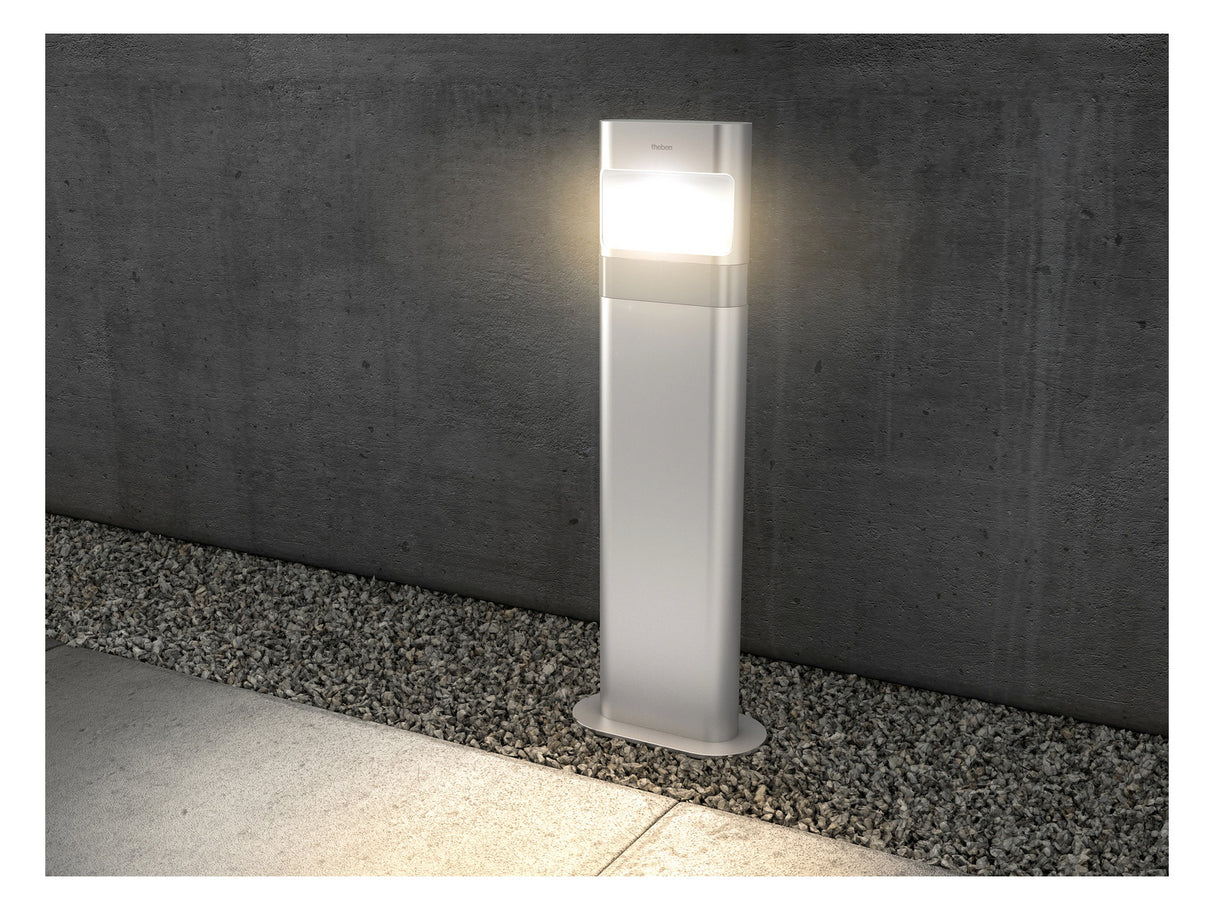 THEBEN LED-Pollerleuchte 8,5W IP54 3000K theLeda D B plus S AL 760lm alu alu