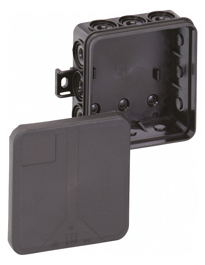 SPELSBERG Abzweigdose IP55 2,5qmm Kst i 12 -L/sw 85x85x37mm quadrat hfr