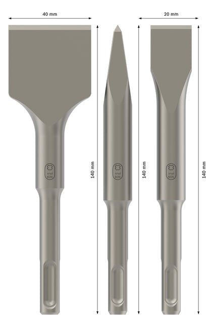BOSCH-EW Maschinenmeißel Kurzmeißel 2608690180 SDSplus 20x140mm