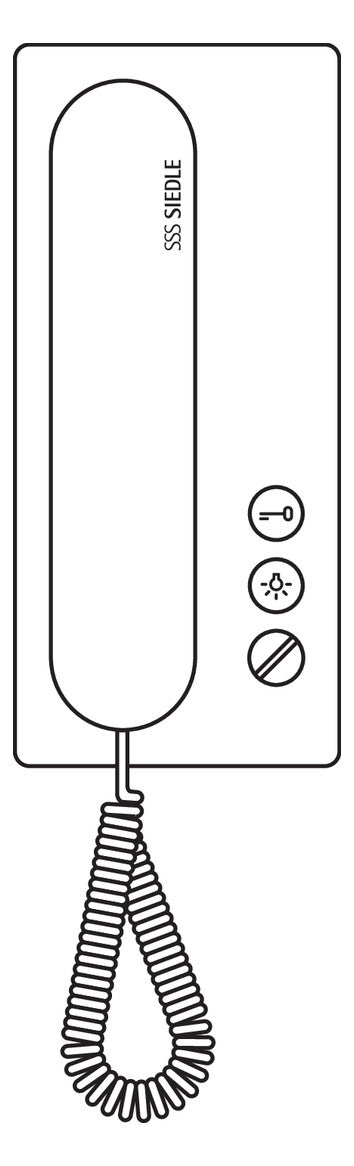 SIEDLE Haustelefon 1+n AP ws 91x201x46mm Standard HTS 811-0 W Rufunterscheid