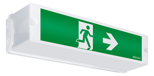 ESYLUX LED-Sicherheitsleuchte 2,3W 14m SLA EL LED 3h 14m IR SC SM Wand/Decke