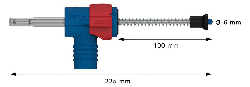 BOSCH-EW Hammerbohrer 6mm SDSplus SDS-PLUS-SAUGBO 100/225mm f.Beton