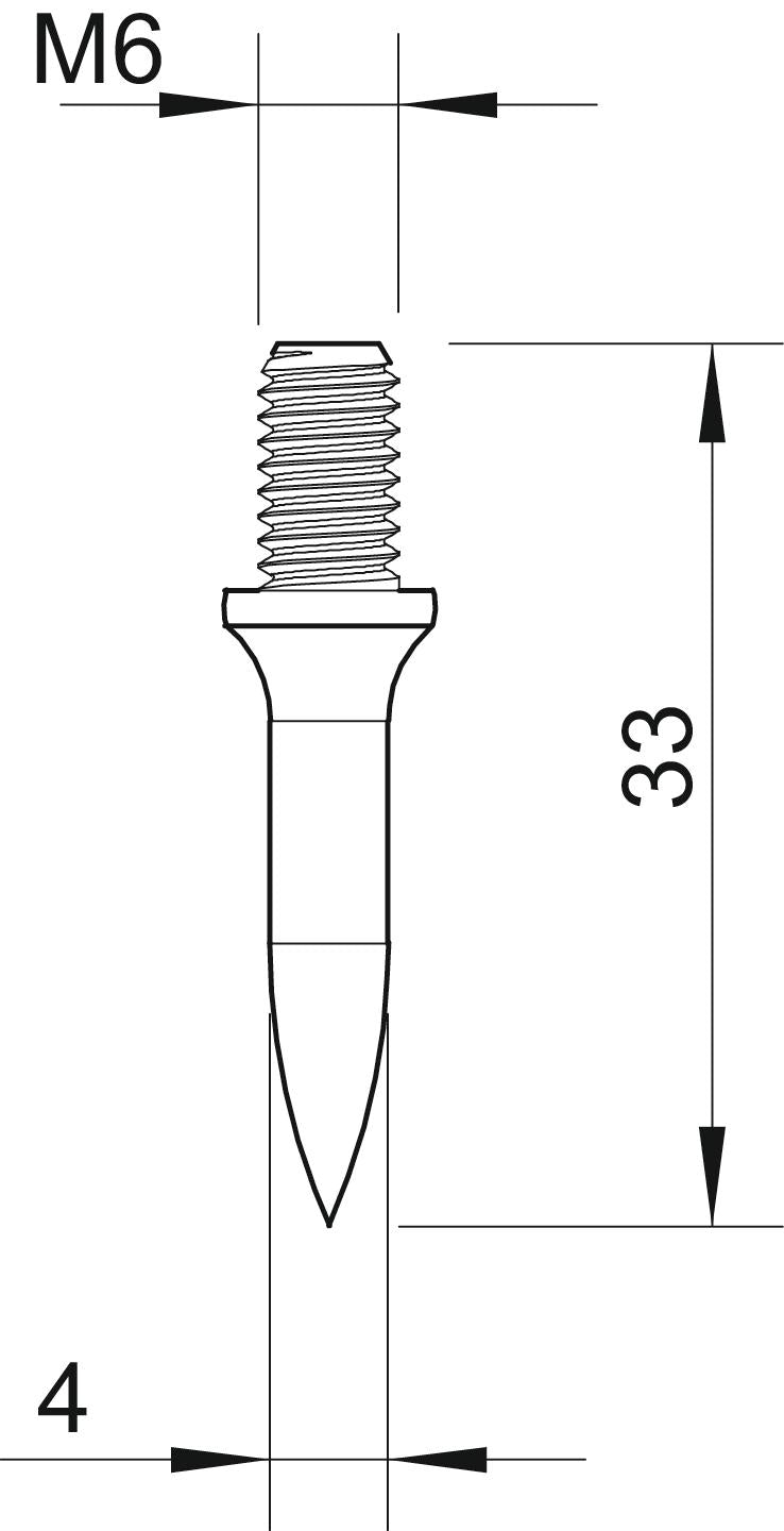 BETTERMANN Schlagdübel M6x8mm 25mm ST 903 25 G g/vz gehärtet