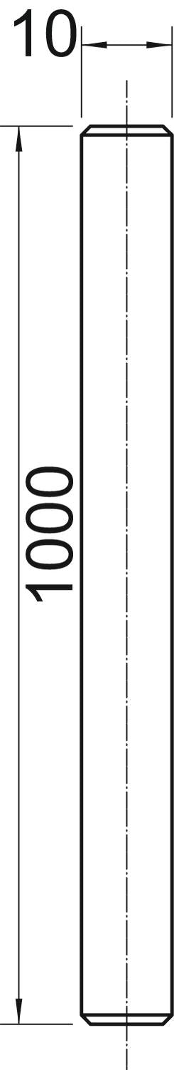BETTERMANN Gewindestange M10x1000mm VA TR M10 1M A4 unbeh V4A