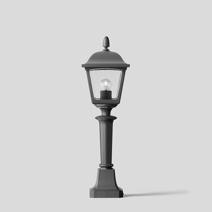 BEGA LED-Podestleuchte 7W IP44 E27 3000K Straßburg 31552K3 805lm graphit Alu