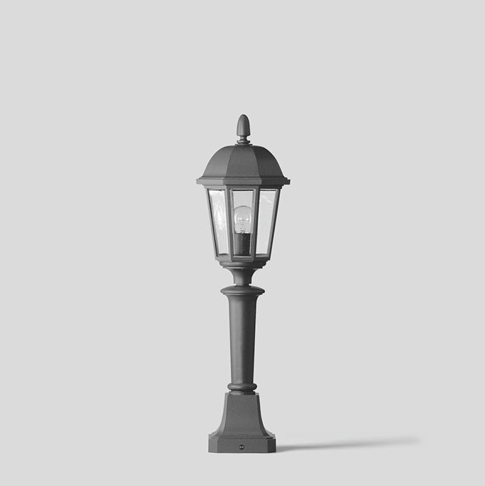 BEGA LED-Podestleuchte 7W IP44 E27 3000K Brügge 31559K3 805lm graphit Alu