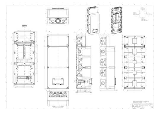 SPELSBERG Zählergehäuse Aufb IP55 Kst AKi-Z 511 K 300x210x750mm