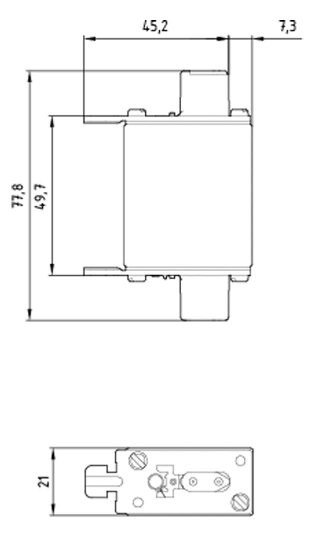 SIEMENS NH-Sicherungseinsatz 35A NH000 3NA3814 500VAC gG Stirnk