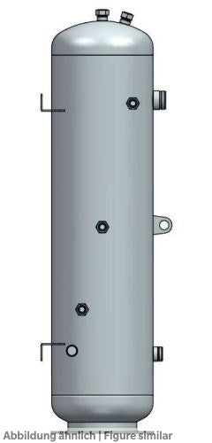 Flüssigkeitssammler FBUH-161 160 Liter stehend+liegend, 46bar, o. Anschl.-Vent.
