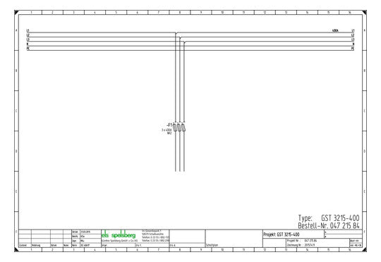 SPELSBERG Lasttrenngehäuse NH000 400A GST 3215-400 Plus 690V 320x179x320mm