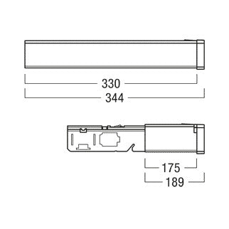 ZUMTOBEL End-Einspeisung ws 533mm TECTON TE 500 WH