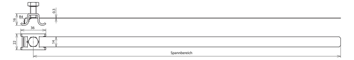 DEHN SE Leitungshalter Blitzsch 6-10 V2A LH 6.8 SB50.120 SPSM8 V2A m.Klemmsch M8