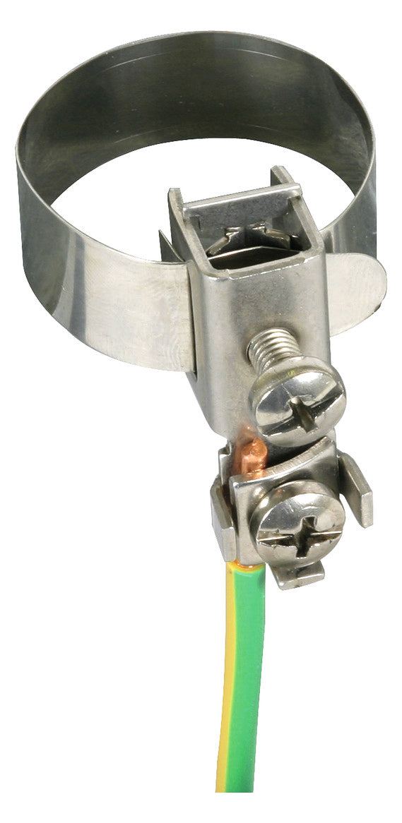 DEHN SE Erdungsrohrschelle V2A 9,5-17mm BRS 10.27 AQ2.5 10 V2A unbeh 2f 4-10qmm