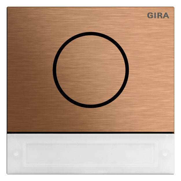 GIRA Ruftastenmodul Bus 1RT brz System 106 5569921 106,5x106,5mm