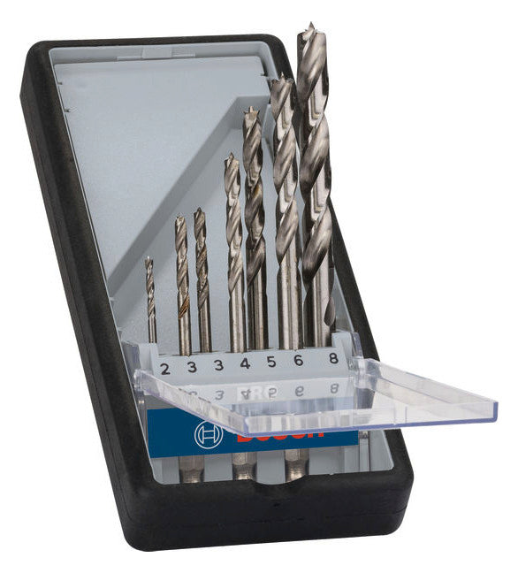BOSCH-EW Bohrerset 7tlg Bohrer Box 2607019923 7xHolzbohr