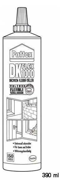 Walraven Dichtstoff Pattex DK Flex 1000 zum Kleben u. Abdichten weiss 390ml | HE-DK001