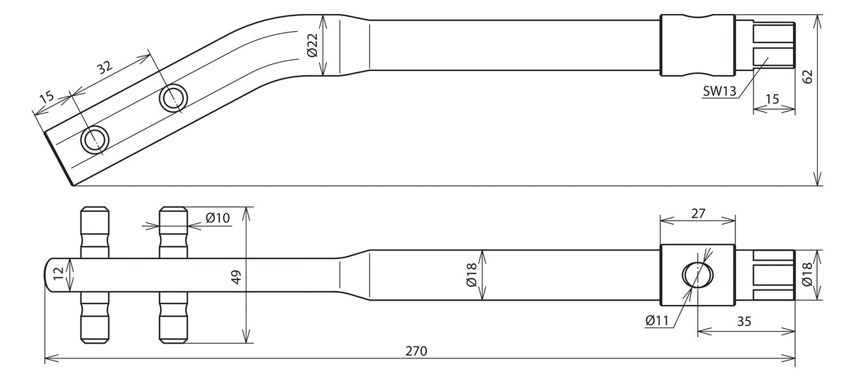 DEHN SE Richteisen ST RE GK 8.10 SW13 STBRUE