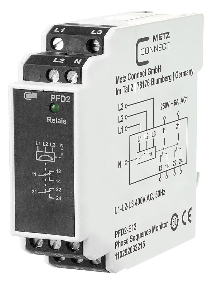 METZ CONNECT Phasenwächter AC 400V 110292032215 min.Ansp=5s max.Ansp=5s