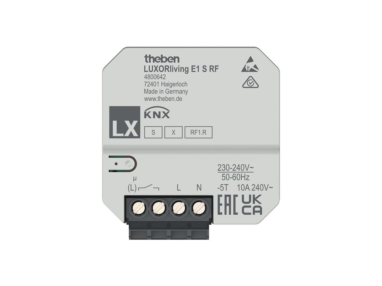 THEBEN Heizungsaktor UP 1Ausg 16A 240V LUXORliving E1 S RF Bussystem KNX-RF (Fu
