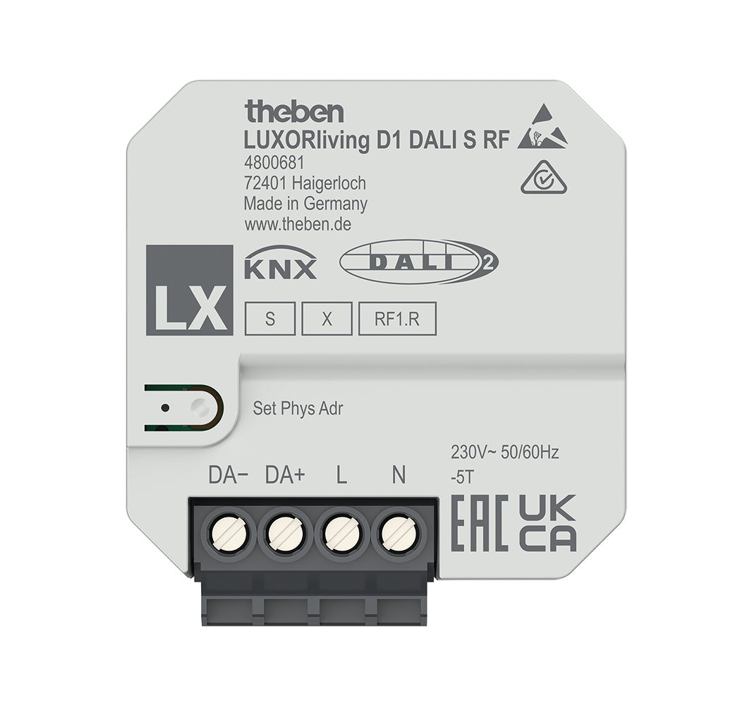 THEBEN Schnittstelle DALI KNX UP 230V TE LUXORliving D1 DALI S RF IP20