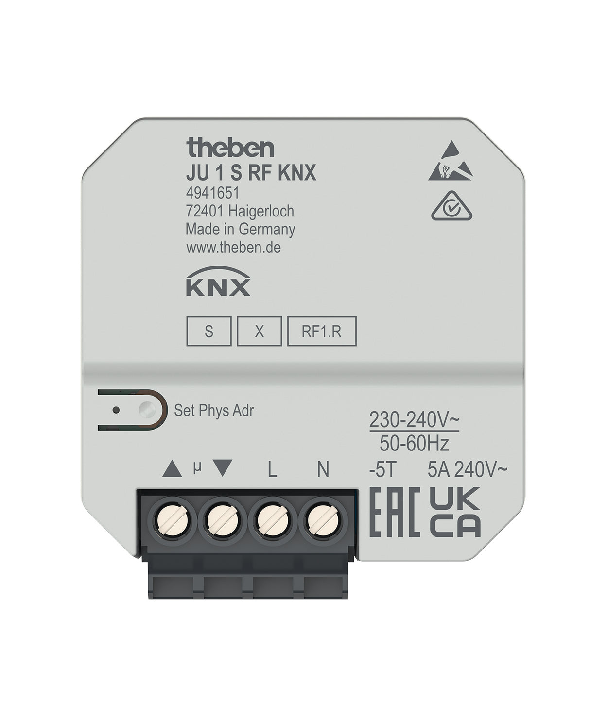 THEBEN Jalousieaktor KNX UP 1f 1Eing 5A JU 1 S RF KNX Bussystem KNX-RF (Funk)